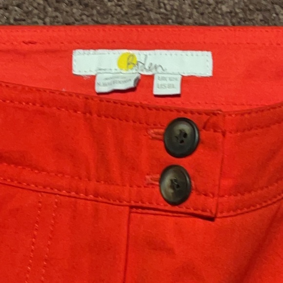 Boden women’s red pants- worn for one occasion.  Size is US8L UK12L. - Picture 3 of 4